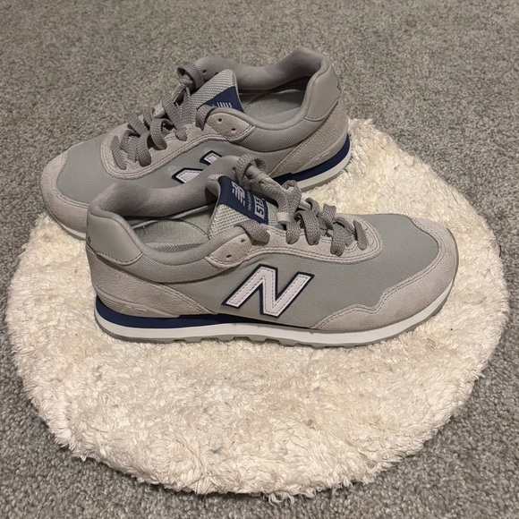 New Balance Kids' Gray and Blue Sneakers - Picture 3 of 7